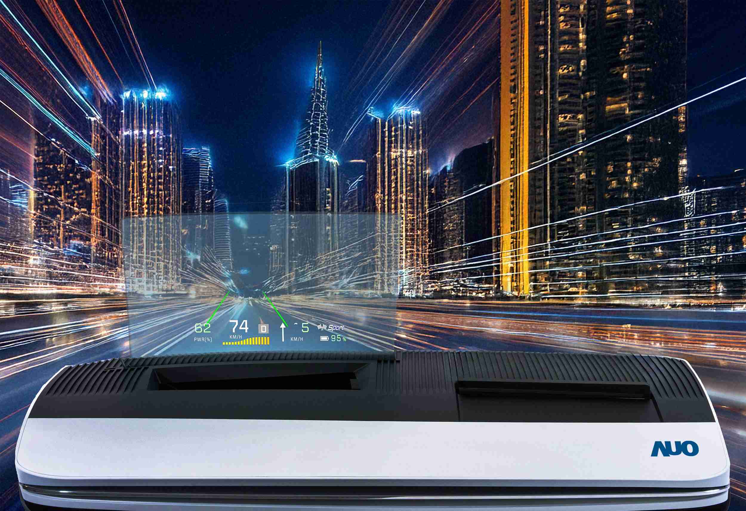 28国际推出13吋Micro LED抬头显示器，，，，提供高入眼亮度、、、高色彩饱和度的显示质量，，，在阳光下或黑暗中都清晰可见，，并利用Micro LED模块体积小的优势，，，，解决车用空间有限的痛点